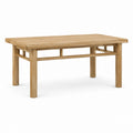 Table basse rectangulaire en chêne massif naturel 120 x 60 x 45 cm